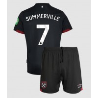 Camiseta West Ham United Crysencio Summerville #7 Segunda Equipación Replica 2024-25 para niños mangas cortas (+ Pantalones cortos)